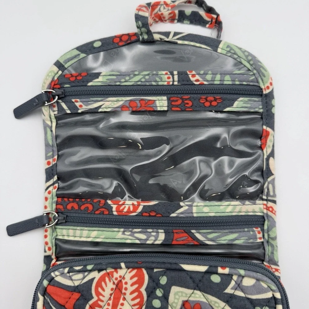 Vera Bradley NOMADIC FLORAL Small Travel Organizer Jewelry Cosmetic Bag